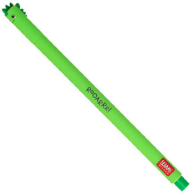 Legami Milano Milano Gel Gel Pen 0.7mm cu cerneală verde Ștergere Dinosaure