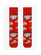 Axidwear Slices Pizza Socks Red