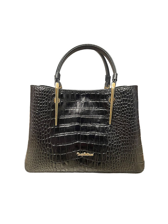 Tony Bellucci Leather Women's Bag Hand Black