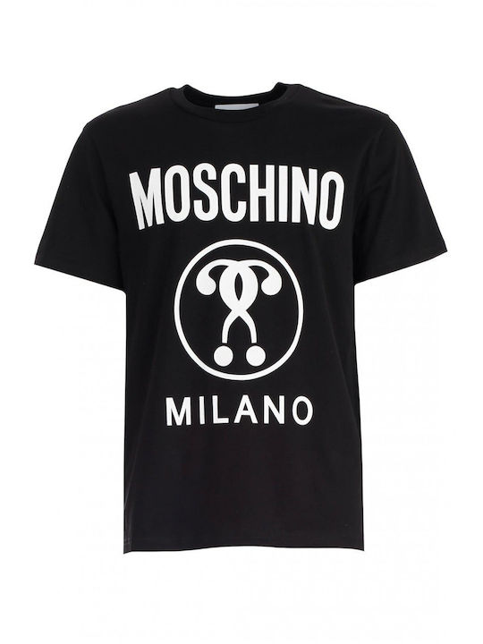 Moschino Women's Summer Blouse Cotton Short Sleeve Black