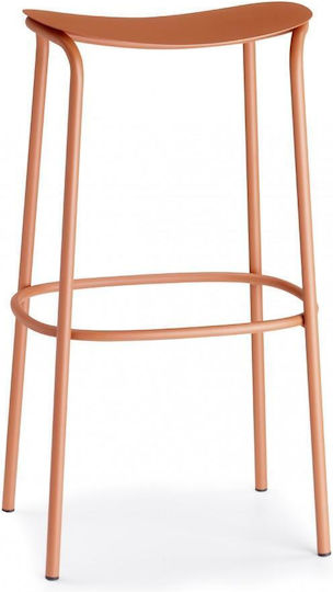 Trick Art.2523 Metal Stool (h75) - Zl - Zinc And Matt Linen Coated, Embossed Finish Trick Art.2523 Metal Stool (h75) - Zl - Zinc And Matt Linen Coated, Embossed Finish