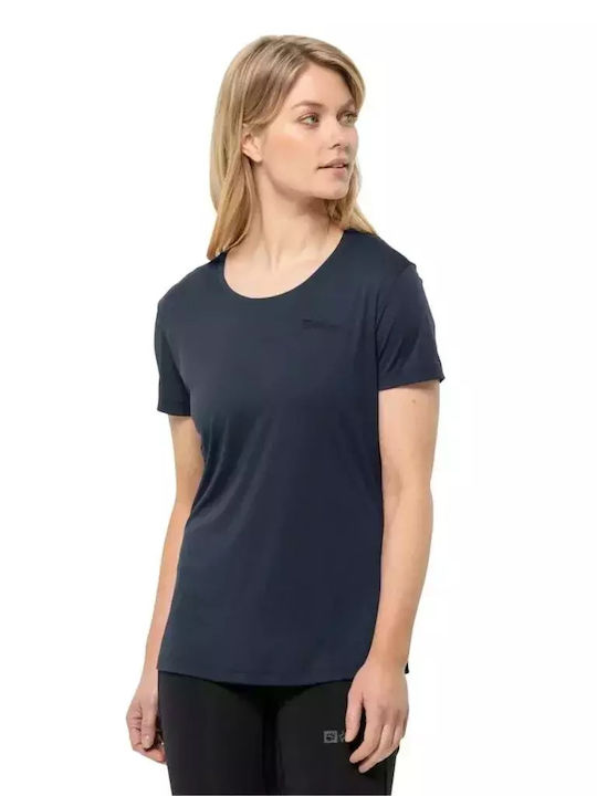 Jack Wolfskin Damen Sport T-Shirt Blau