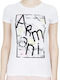 Armani Exchange Femeie Tricou Alb