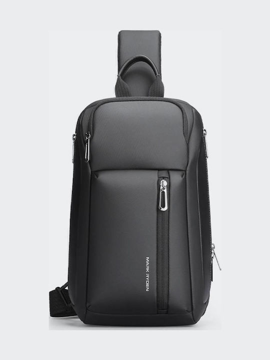 Herrentasche Schulter / Crossbody Schwarz