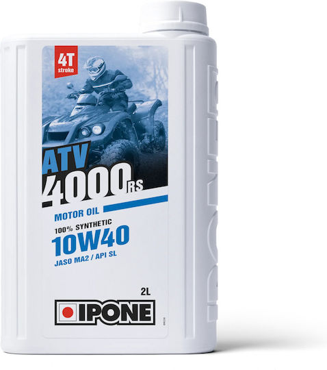 Ipone 4000 Rs Sintetic Ulei de motocicletă pentru motoare în patru timpi 10W-40 2lt