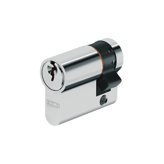 Abus Κύλινδρος Κλειδαριάς Ασφαλείας Μισός 45mm με 3 Κλειδιά Ασημί