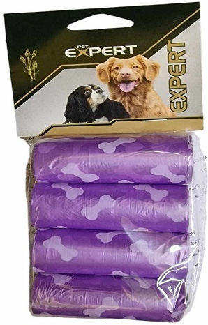 Pet Interest Bag For Poo Filling 4pcs/20pcs Lavender Purple