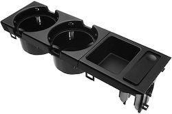 BMW Car 2 Cups Holder for Console Black