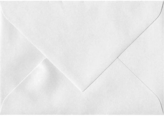 Metron Set Umschläge Korrespondenz mit Blasen 100Stück 7.5x11cm in Weiß Farbe