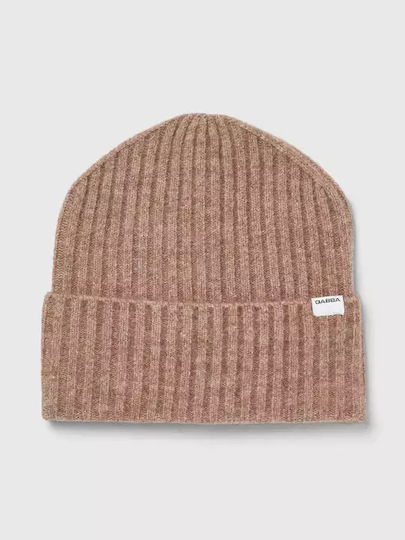 Beanie Unisex Beanie Knitted in Beige color