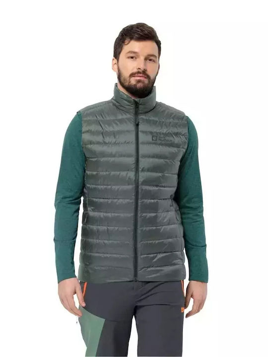 Jack Wolfskin Fără mâneci Geacă pentru bărbați de iarnă GREEN