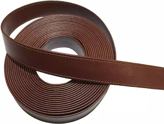 Leatherette strap for bags in brown color 2.5cm. Width Price per meter.