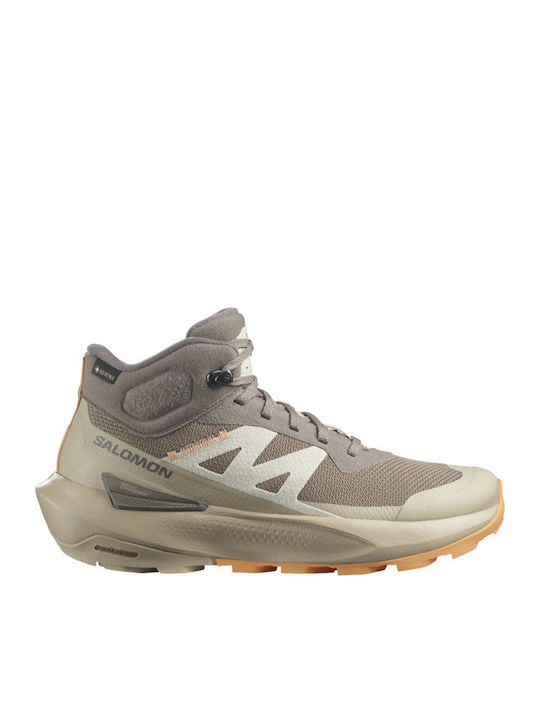 Salomon Elixir Active Mid Gtx Women's Hiking Boots Waterproof With Gore-Tex Membrane Beige