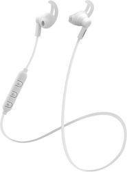 Streetz HL-BT304 In-ear Handsfree Ακουστικά με Βύσμα 3.5mm Λευκό