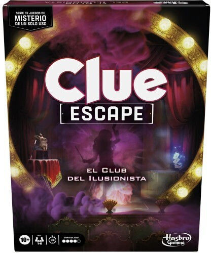 Board Game Cluedo Escape - The Illusionists Club for 1-6 Players 10+ Years Old (ES) Hasbro