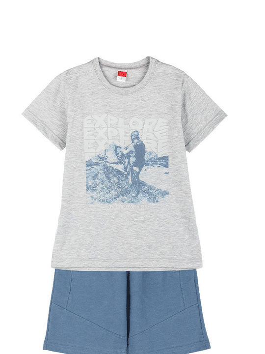 Joyce Kids Set with Shorts Summer 2pcs gri