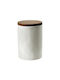 Cryspo Trio Box for Sugar with Lid made of Porcelain White 11x16cm