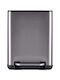 Estia Cubic Inox Bathroom Basket Soft Close 6lt Silver