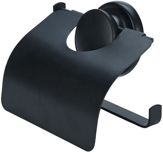 Estia Wall Mounted Paper Holder with Suction Cup Black