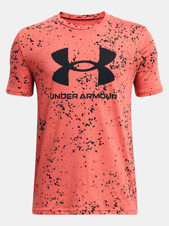 Under Armour Παιδικό T-shirt Κόκκινο Sportstyle...