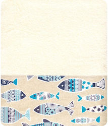 Borea Beach Towel Cotton Ecru 150x90cm.