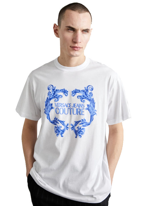 Versace Ανδρικό T-shirt Κοντομάνικο Λευκό