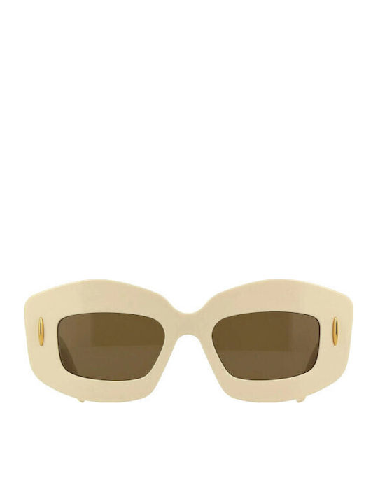 Loewe Damen Sonnenbrille mit Weiß Kunststoff Gestell