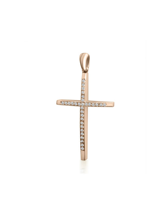 Chrilia Rose Gold Plated Cross