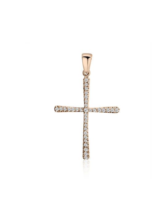 Chrilia Rose Gold Plated Cross