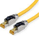 Roline S/FTP Cat.8 (40Gbps) Καλώδιο Δικτύου Ethernet 2m Κίτρινο