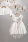 New Life Ecru Tulle Baptism Dress