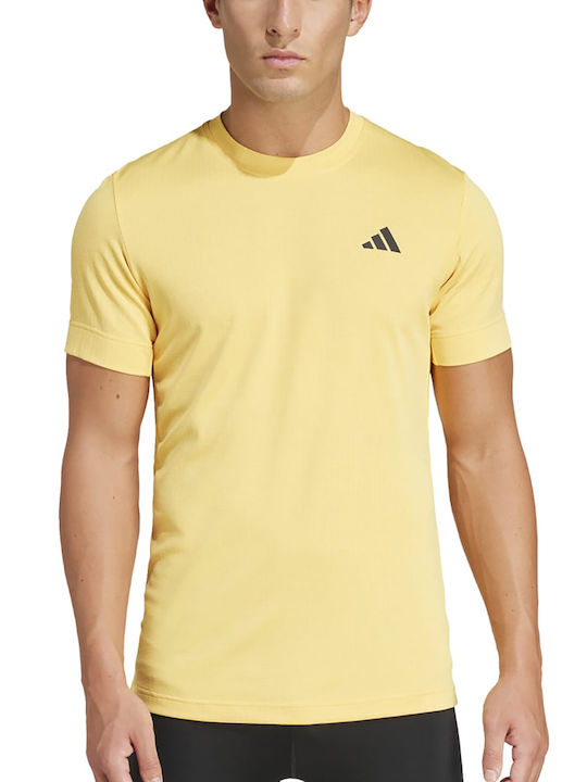 adidas Tennisbekleidung Freelift IL7377 Männliche Gelbe Bluse