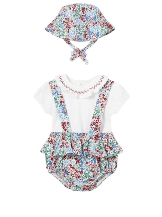 Mayoral Set Body pentru Bebeluși Mâneca scurta Red 3buc