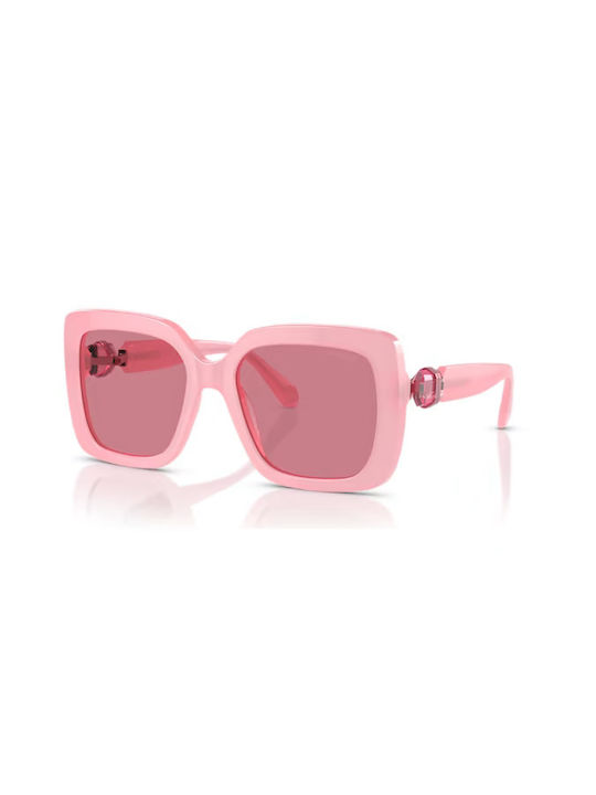 Swarovski Women's Sunglasses with Pink Frame and Brown Lens 5679538