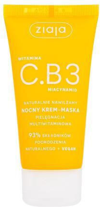 Ziaja Vitamin C.b3 Niacinamide Night Cream-mask Κρέμα Προσώπου Νύχτας 50 Ml Για Γυναίκες