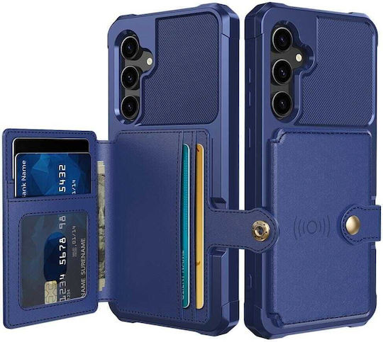 HappyCase Портмоне Силикон / Изкуствена кожа 0.5мм Син (Galaxy S23 FE)