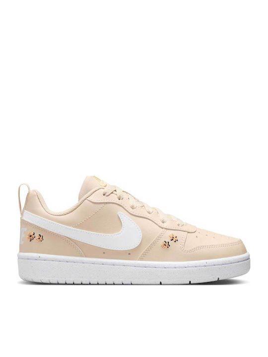 Court Court Borough Kids Sports Shoes with Laces Beige