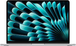 Apple MacBook Air 13" (2024) 13.6" Retina Display (M3-8-core/8GB/256GB SSD) Argint (Tastatură GR)