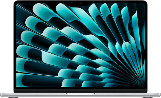 Apple MacBook Air 13" 2024 13.6" Retina Display M3 8-Core 8GB 512GB SSD 10-Core GPU with Charger 35W Dual Port Silver English UK Keyboard