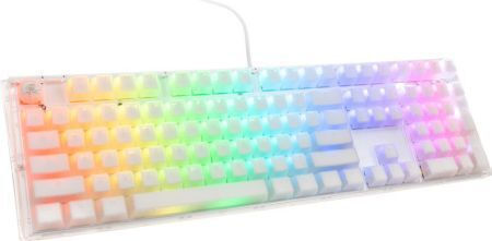 Ducky One 3 Aura Gaming Μηχανικό Πληκτρολόγιο με Cherry MX Speed Silver διακόπτες και RGB φωτισμό (Αγγλικό US) Λευκό
