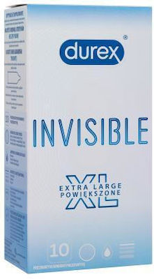 Durex Προφυλακτικά Invisible Μεγάλα 10τμχ