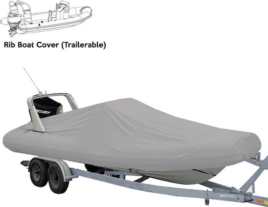 Oceansouth aufblasbare Abdeckung mit hinteren Öffnungen für Überrollbügel für Boote Länge 6.40m - 6.70m