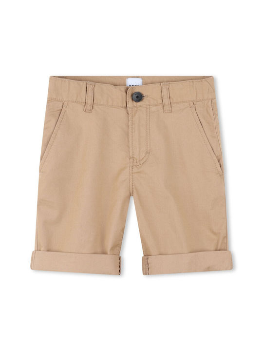 Kinder Chino Boss Bermuda-Shorts Beige