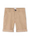 Pantaloni scurți Chino Boss Bermuda pentru copii Bej