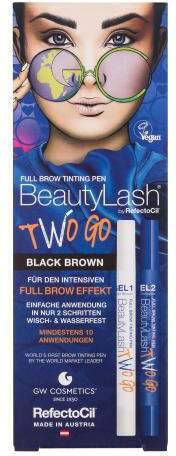 Refectocil Beautylash Two Go Tinting Pen Augenbrauen Malerei Gel Malerei 1 + Malerei Gel 2 Für Frauen Schwarz Braun