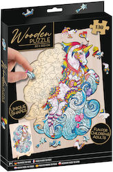 Wooden Kids Puzzle Unicorn 130pcs Grafix Wooden Kids Puzzle Unicorn 130pcs Grafix