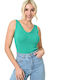 Potre Damen Crop Pullover mit V-Ausschnitt Veraman