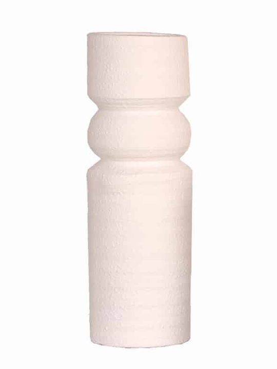 Art Et Lumiere Candleholder Ceramic White F11,5x38cm Art Et Lumiere (15023)