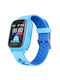INTIME Παιδικό Smartwatch με GPS και Καουτσούκ/Πλαστικό Λουράκι Μπλε