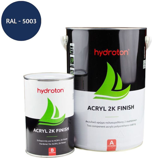 Ηydroton Acryl 2k Finish 2 Συστατικών Μπλέ Ral – 5003 – 0,93 Lt